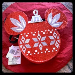 Disney Parks Christmas Mickey ornament purse.